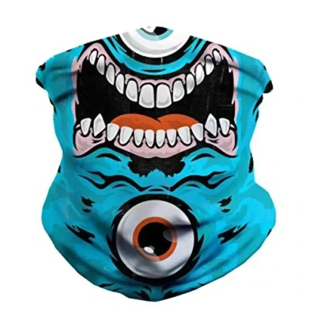 INTO THE AM monster seamless bandana - festival dusk mask raves face mask
